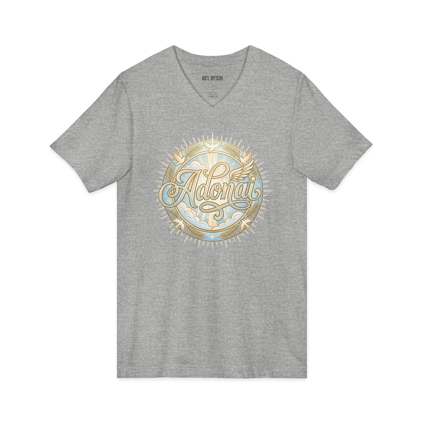 ADONAI Holy Spirit doves  V-Neck Tee