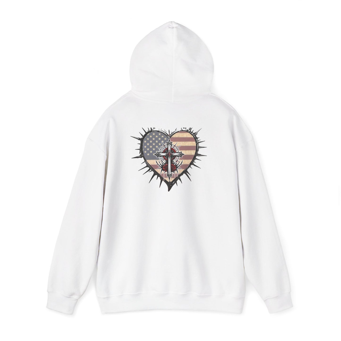 Declaring Your Destiny USA/ Sacrificial Freedom logo Unisex Heavy Blend™ Hooded Sweatshirt