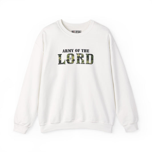 Green Camo Army of the Lord Unisex Heavy Blend™ Crewneck Sweatshirt