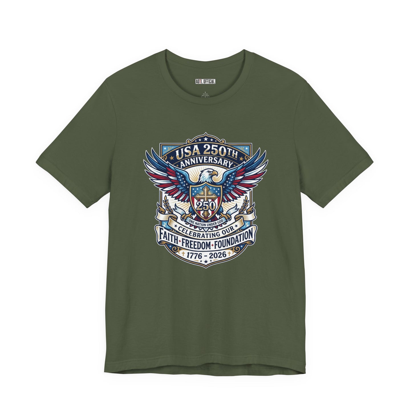 250 Years, One Nation under God Classic Unisex Short Sleeve Tee