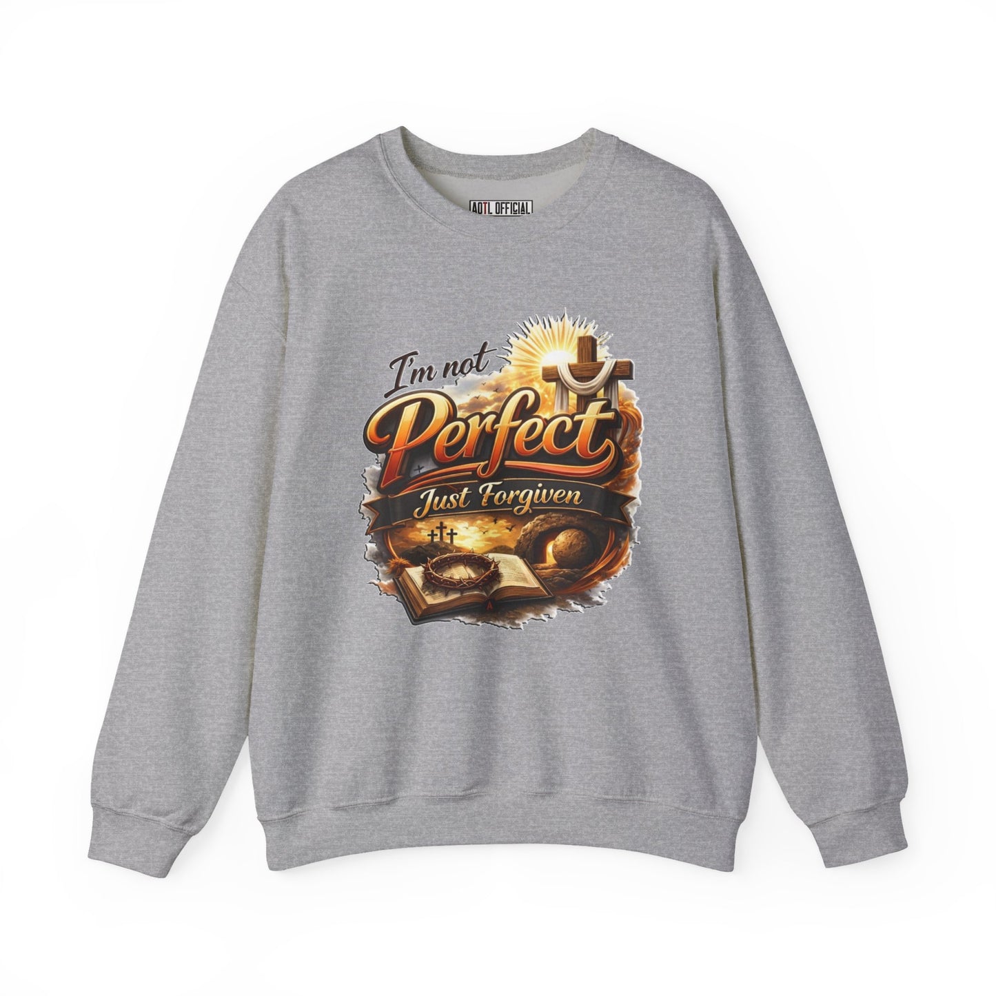 I'm Not Perfect, Just Forgiven  Version 2 Unisex Heavy Blend™ Crewneck Sweatshirt