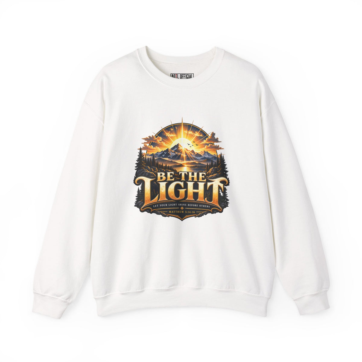 Shop the Be the Light – Matthew 5:14-16 Christian Mountain Design Christian  Sweatshirt.