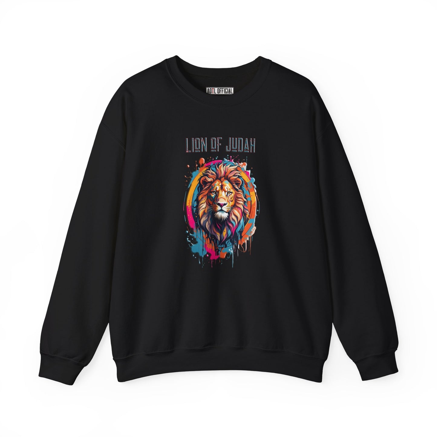 Graffiti Drip Lion of Judah  Unisex Heavy Blend™ Crewneck Sweatshirt