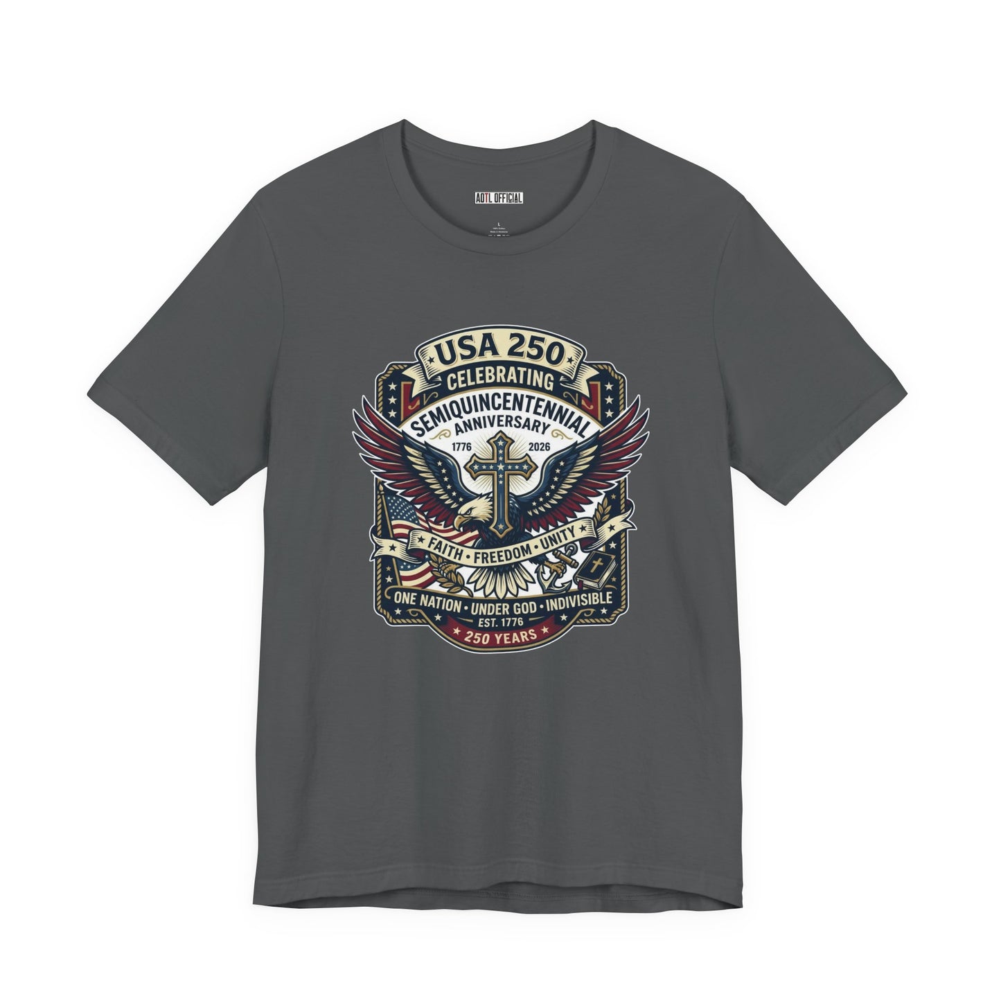 250 year Anniversary One Nation Under God Classic Unisex Short Sleeve Tee