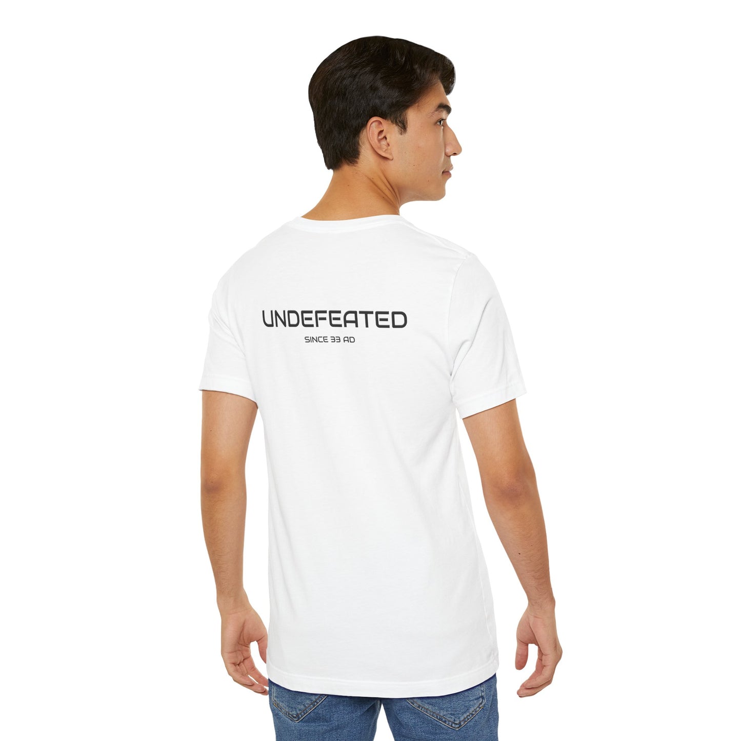 Team Jesus Version 2, Undefeated Since 33 AD Unisex Short Sleeve Tee