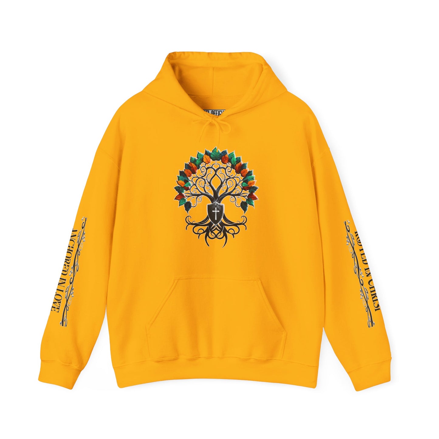 Planted In Grace With Powerful Sleeve Message Unisex Heavy Blend™ Hooded Sweatshirt