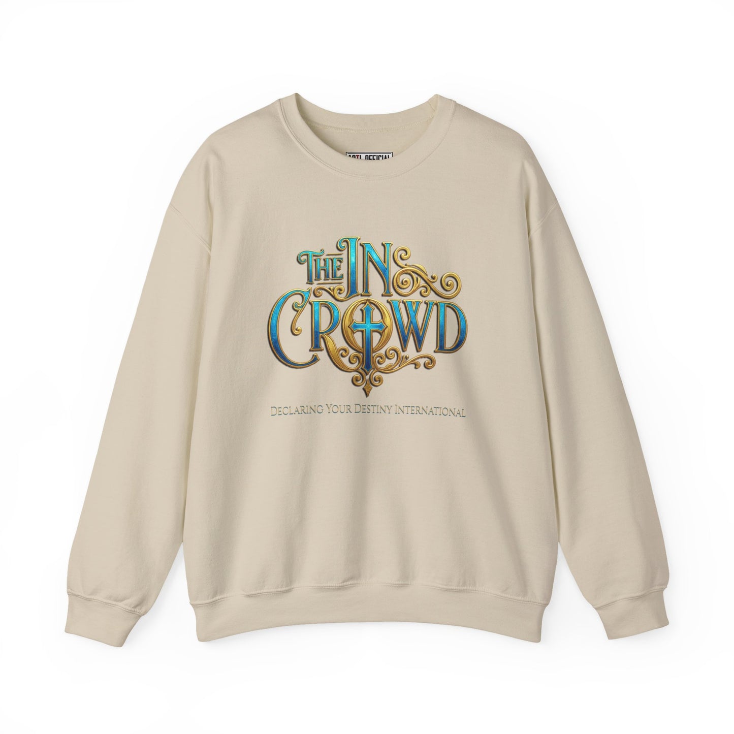 Ornate The In Crowd Blue & Gold Unisex Heavy Blend™ Crewneck Sweatshirt