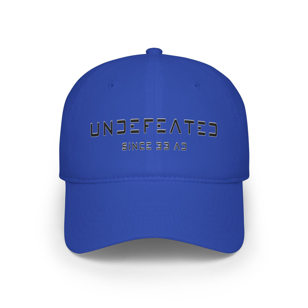 Undefeated Since 33 AD Modern Script Christian Cap
