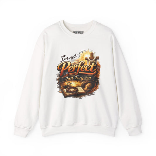 I'm Not Perfect, Just Forgiven  Version 2 Unisex Heavy Blend™ Crewneck Sweatshirt