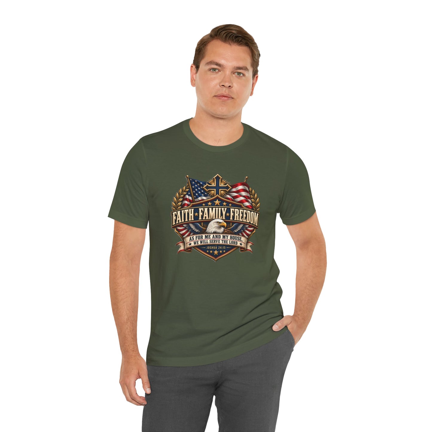 Faith. Family. Freedom. Christian T-shirt
