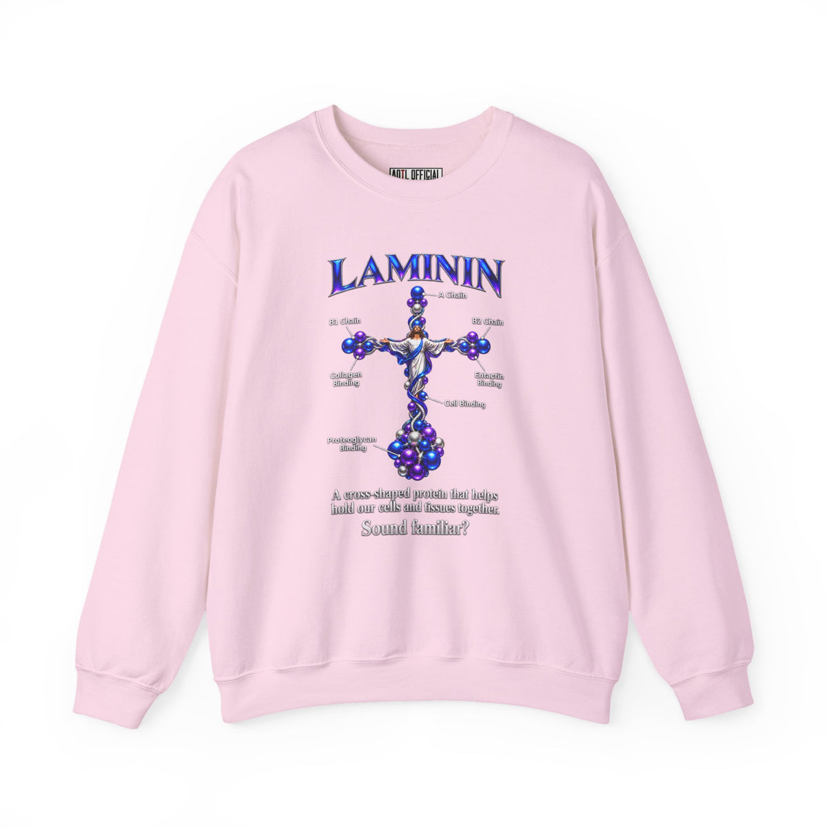 LAMININ Cross Design Christian Sweatshirt