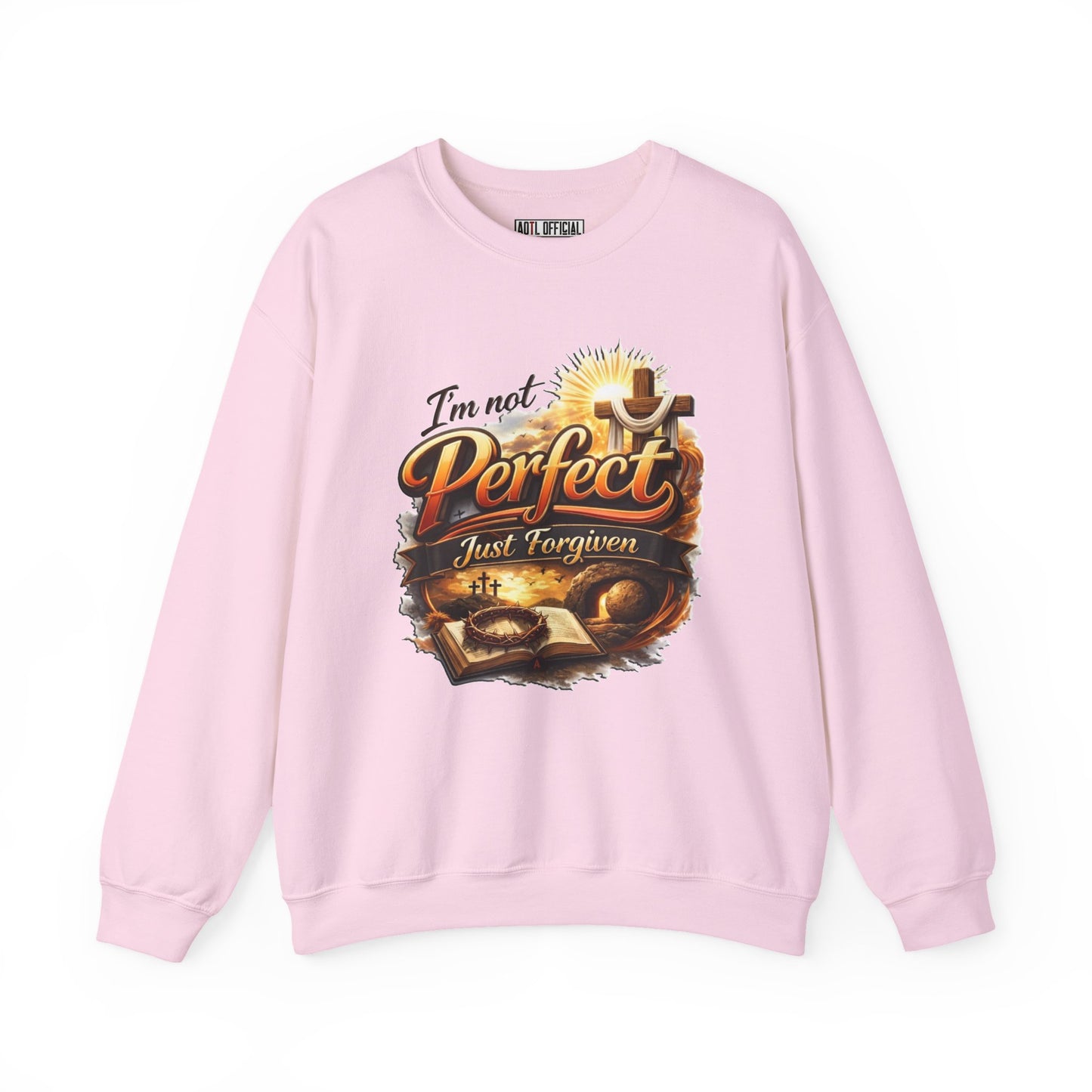 I'm Not Perfect, Just Forgiven  Version 2 Unisex Heavy Blend™ Crewneck Sweatshirt