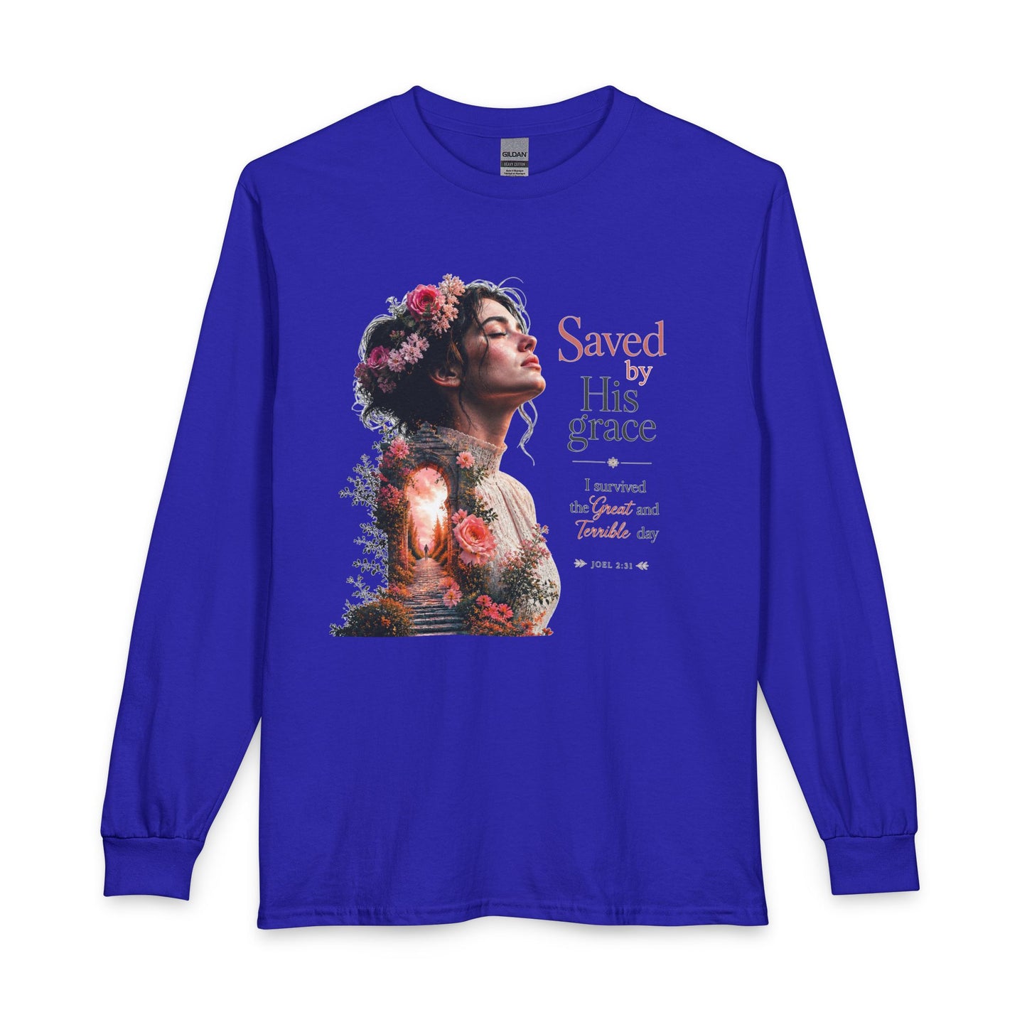 Pathway of Grace – I Survived the Great and Terrible Day (Joel 2:31) Christian Long Sleeve Shirt