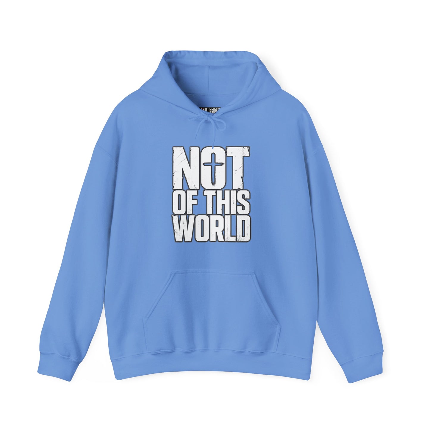 Not Of This World White Text Christian Hoodie