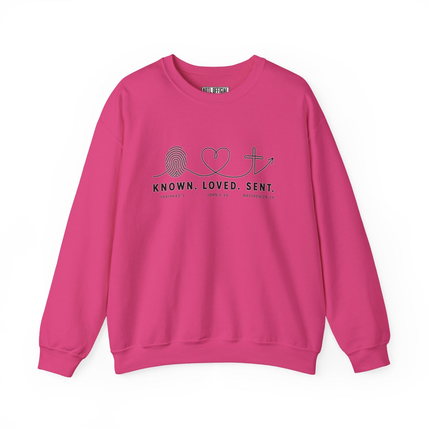 Known. Loved. Sent. Christian Sweatshirt