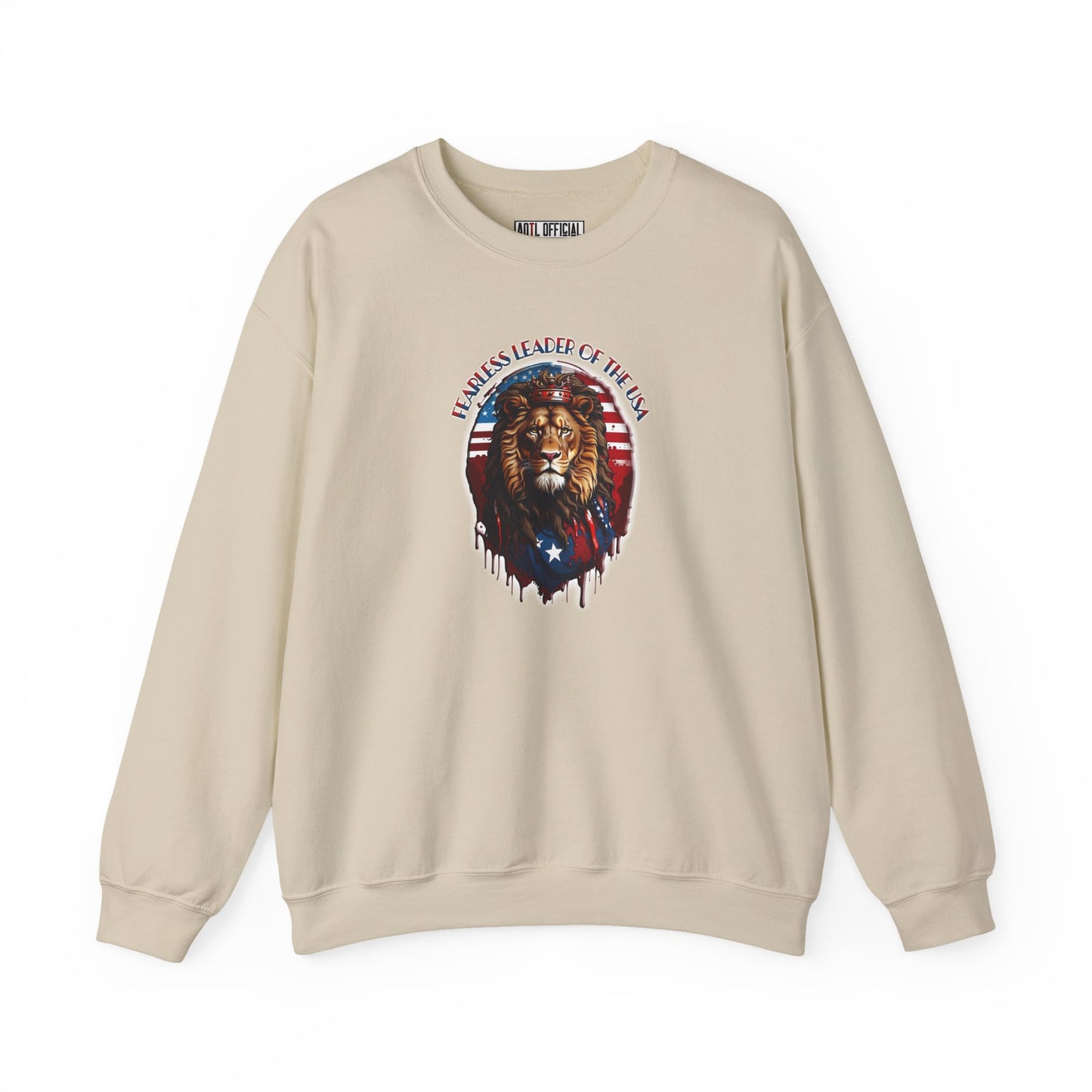 Fearless Leader of Faith  Lion of Judah  Unisex Heavy Blend™ Crewneck Sweatshirt