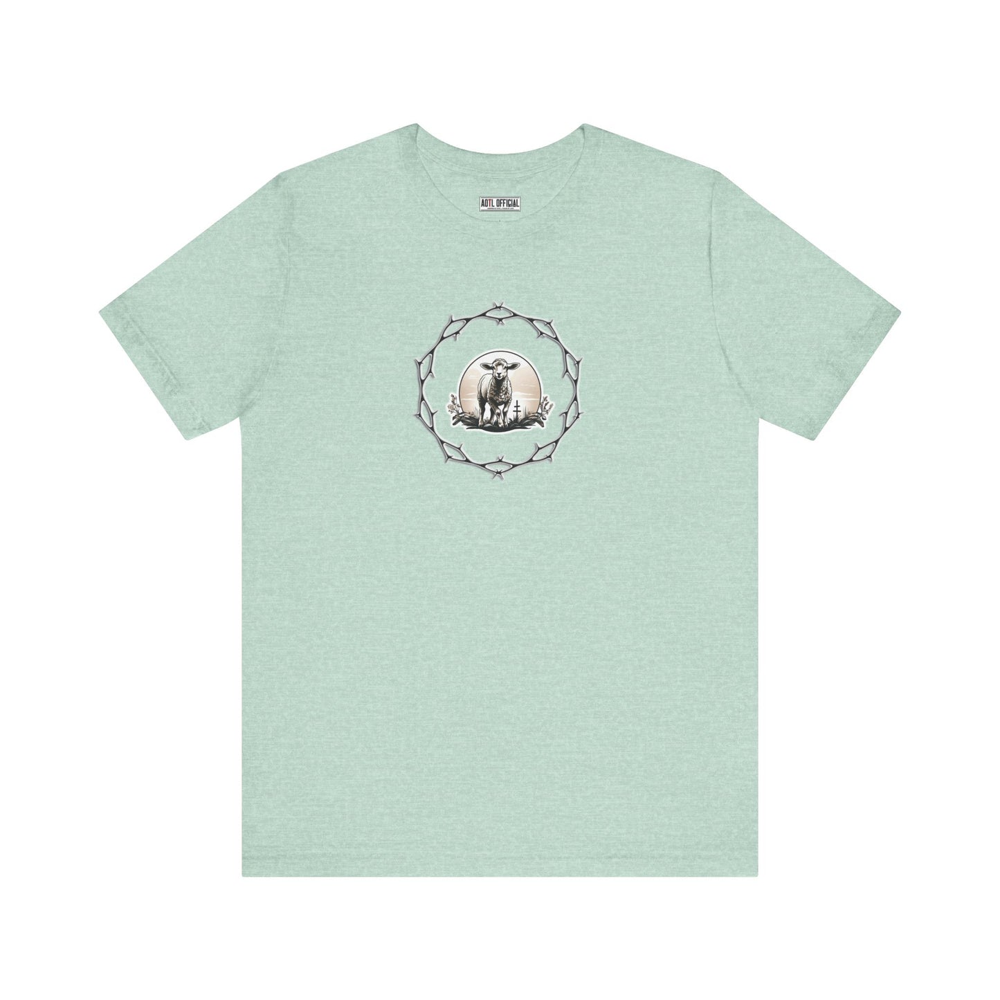 Circle of Thorns & Sacrificial Lamb Unisex  Short Sleeve Tee