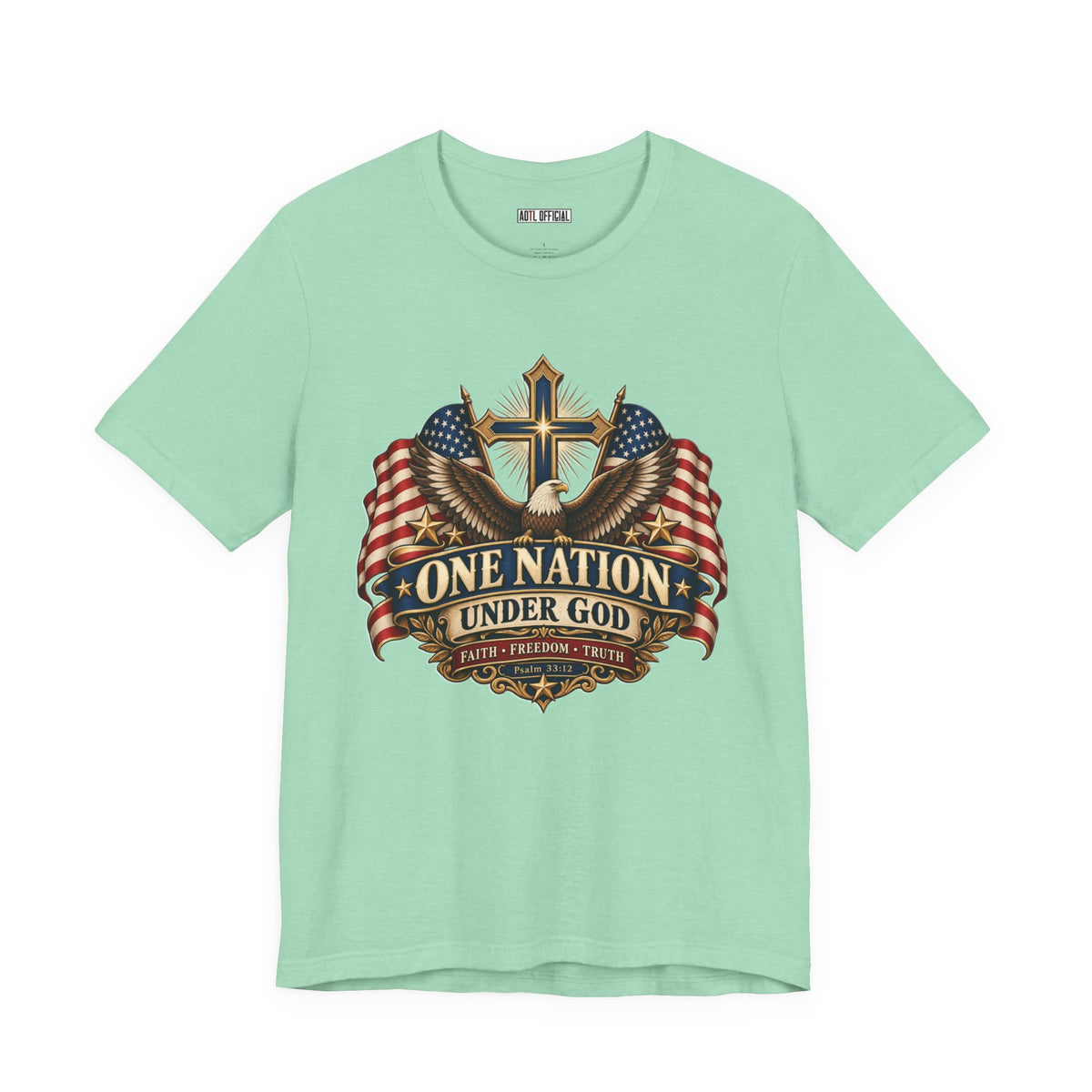 One Nation Under God — Faith, Freedom & Truth Christian T-shirt