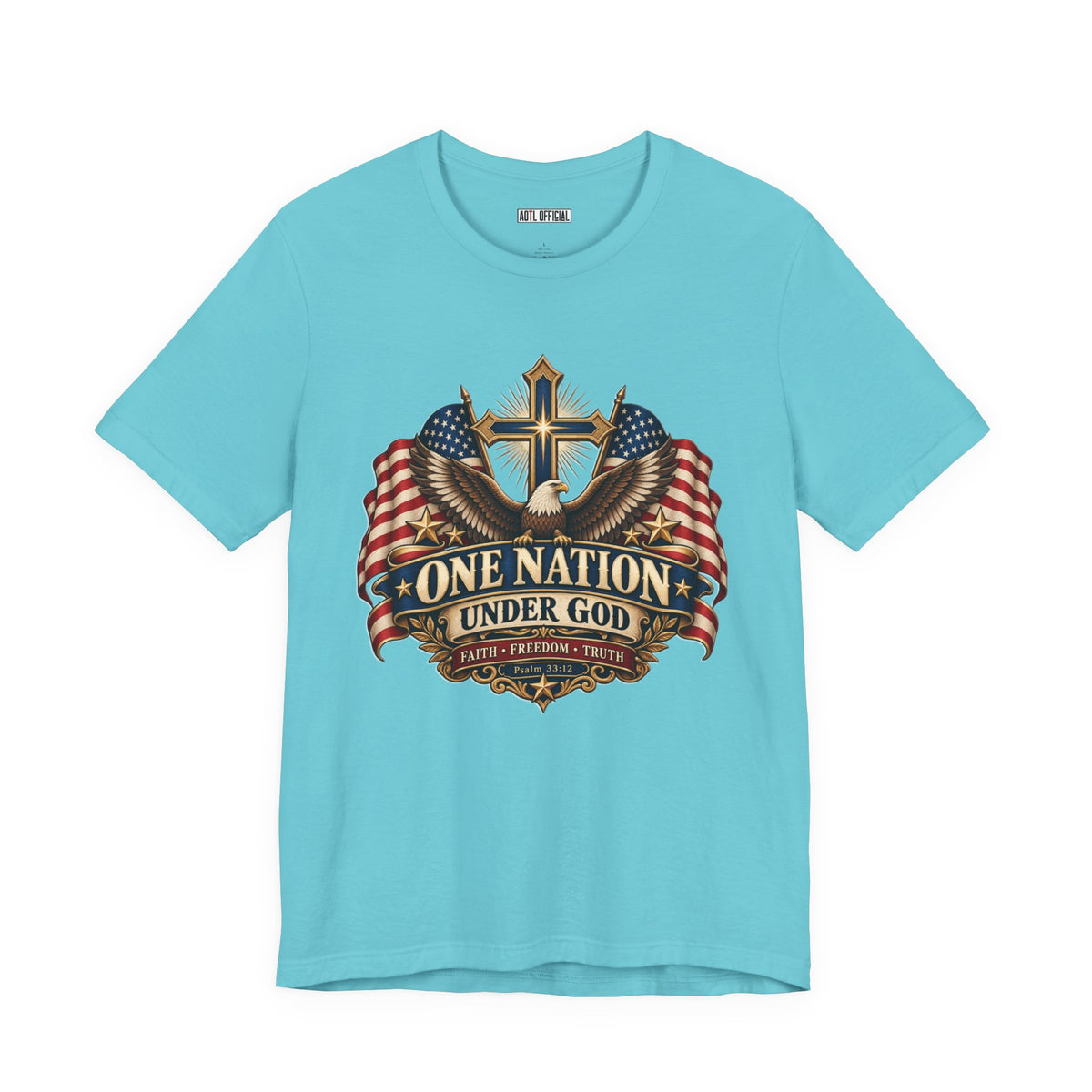 One Nation Under God — Faith, Freedom & Truth Christian T-shirt