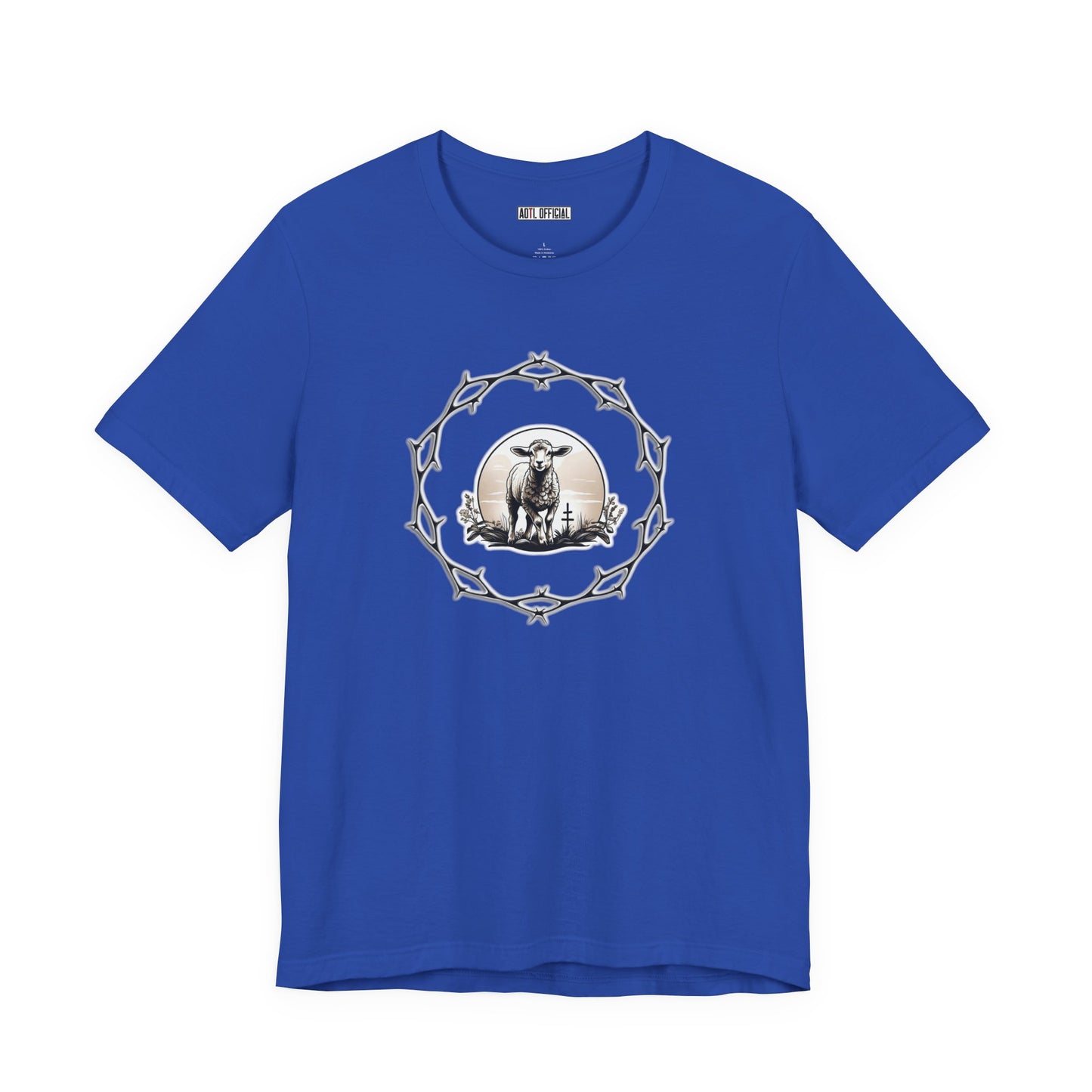 Circle of Thorns & Sacrificial Lamb Unisex  Short Sleeve Tee