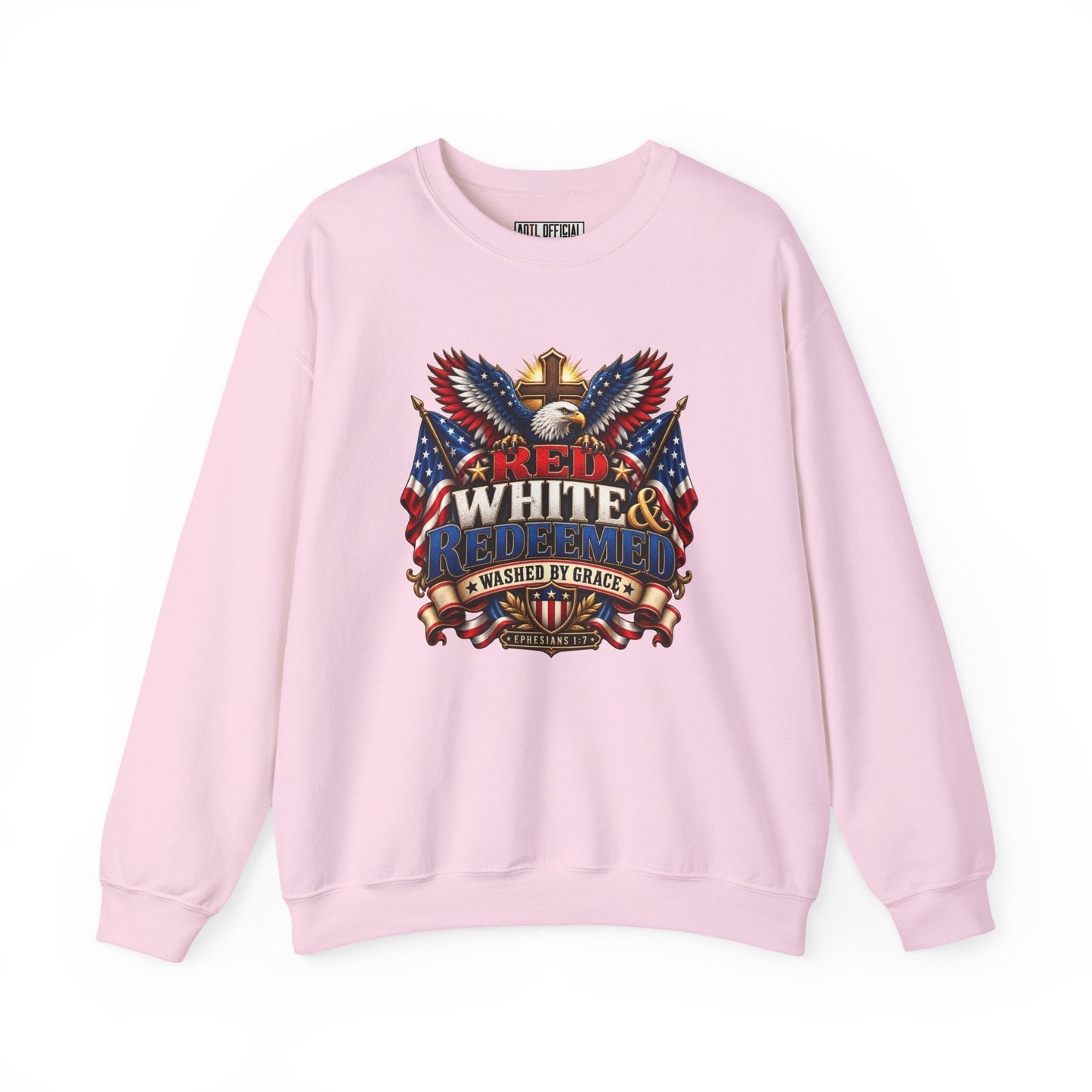 Red, White & Redeemed Christian Sweatshirt