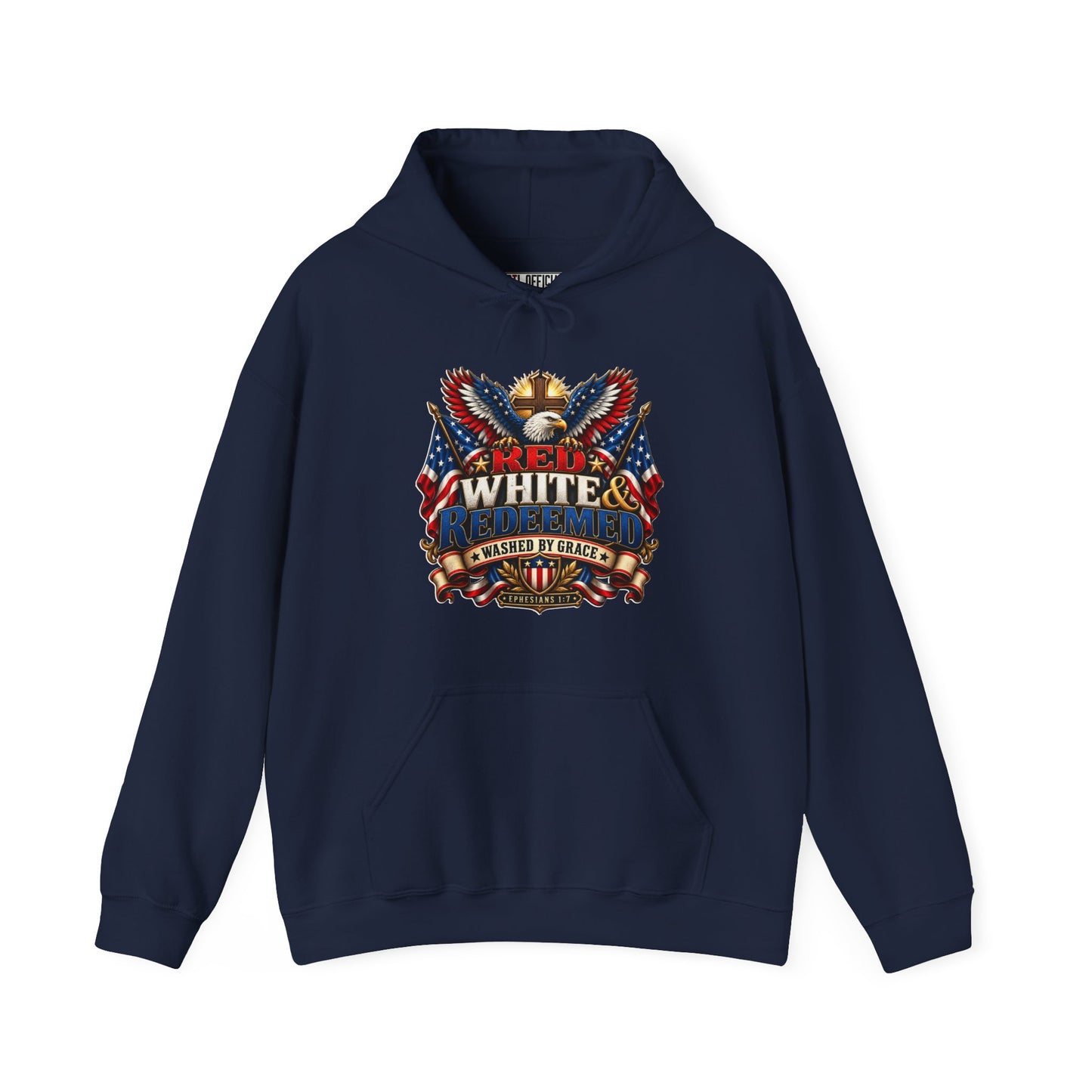 Red, White & Redeemed Christian Hoodie