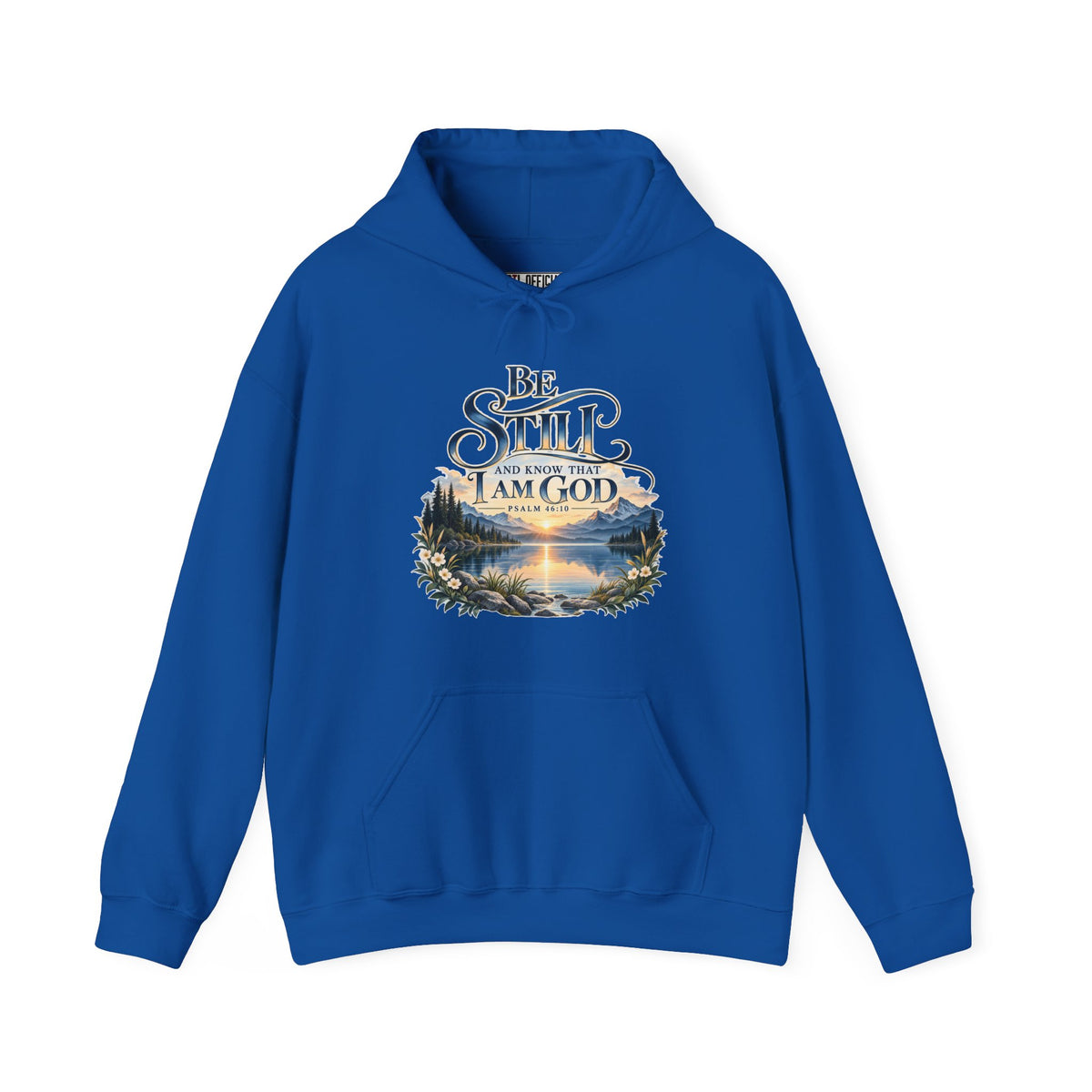 Be Still & Know – Psalm 46:10 Christian Mountain Design Christian Hoodie