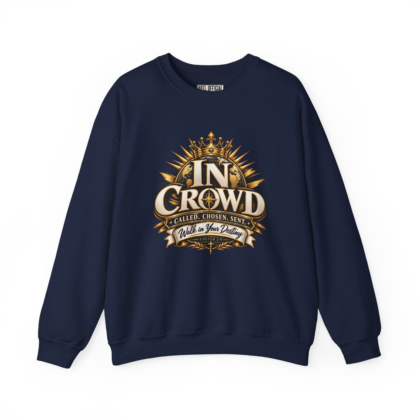 In Crowd – Called. Chosen. Sent. Christian Sweatshirt