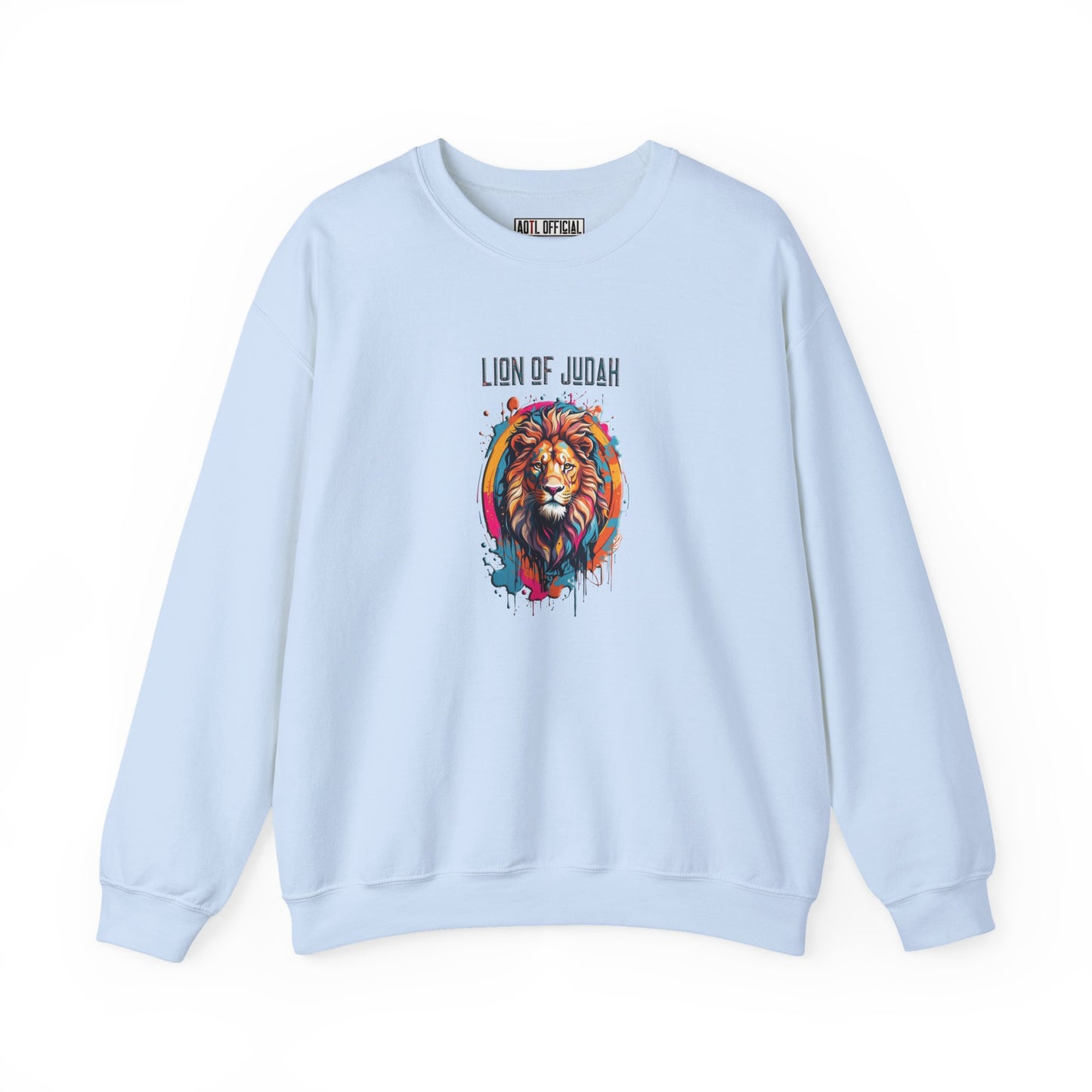 Graffiti Drip Lion of Judah  Unisex Heavy Blend™ Crewneck Sweatshirt