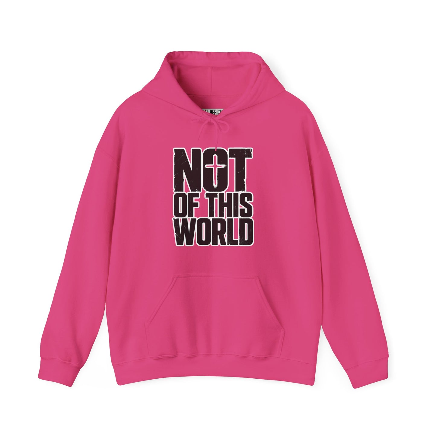 Not Of This World Black Text Christian Hoodie