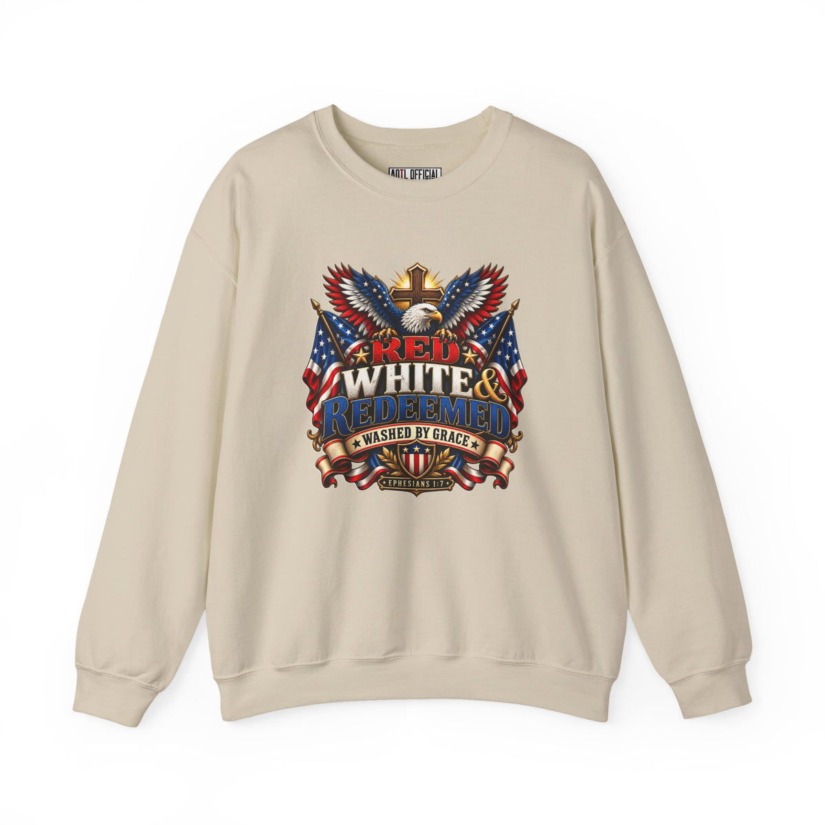 Red, White & Redeemed Christian Sweatshirt