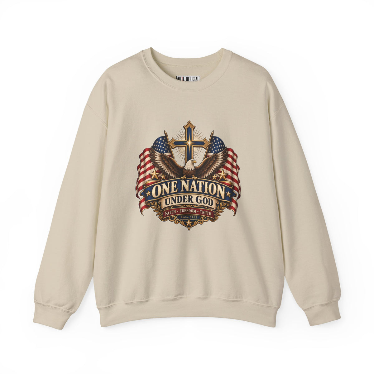 One Nation Under God — Faith, Freedom & Truth Christian Sweatshirt