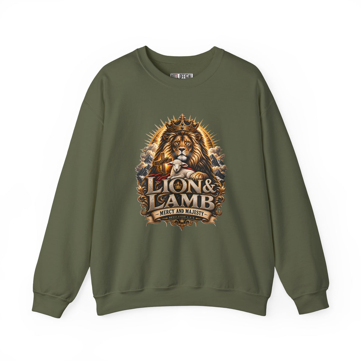 Lion & Lamb – Mercy and Majesty Christian Sweatshirt