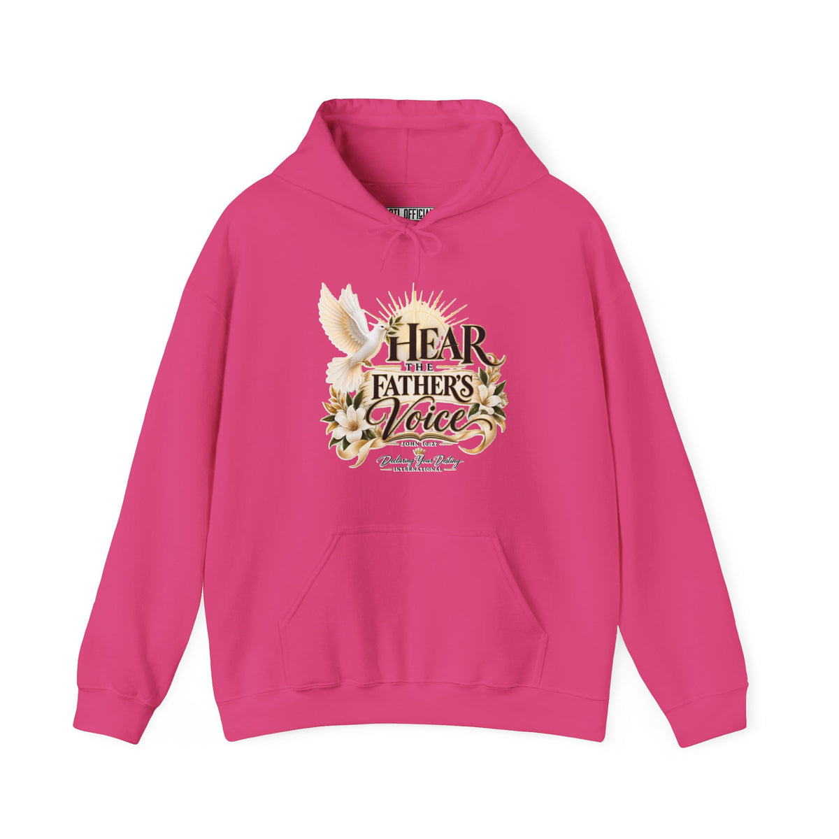 Hear the Father’s Voice Declaring Your Destiny Christian Hoodie