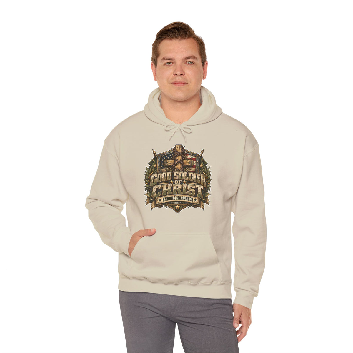 Good Soldier of Christ — Endure Hardness Christian Hoodie