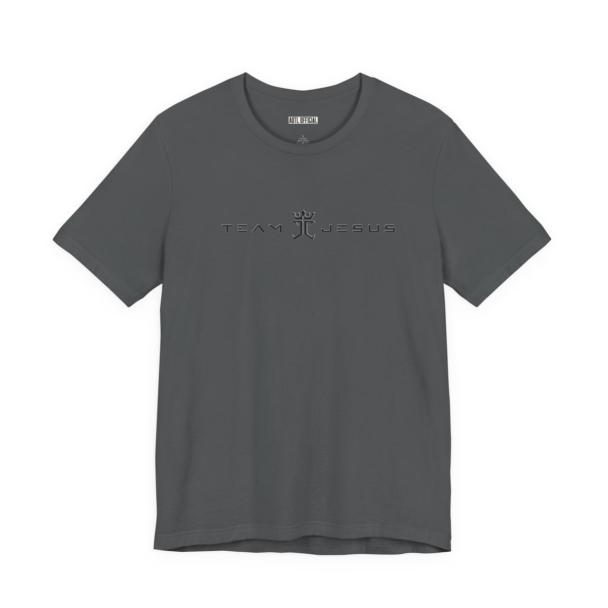 Team Jesus Modern Script, Undefeated Since 33 AD Unisex Short Sleeve Tee