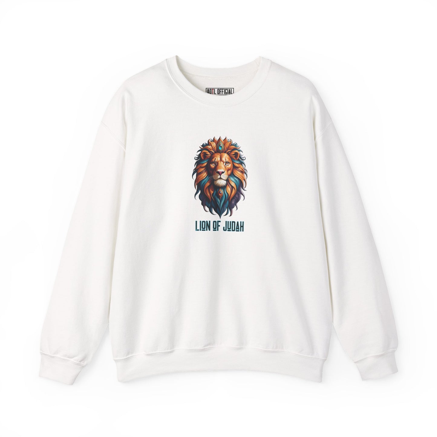 Majestic Savior  Lion of Judah  Unisex Heavy Blend™ Crewneck Sweatshirt