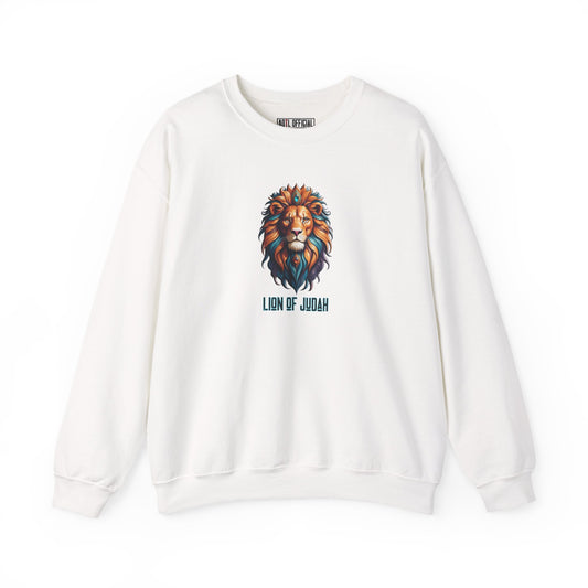 Majestic Savior  Lion of Judah  Unisex Heavy Blend™ Crewneck Sweatshirt