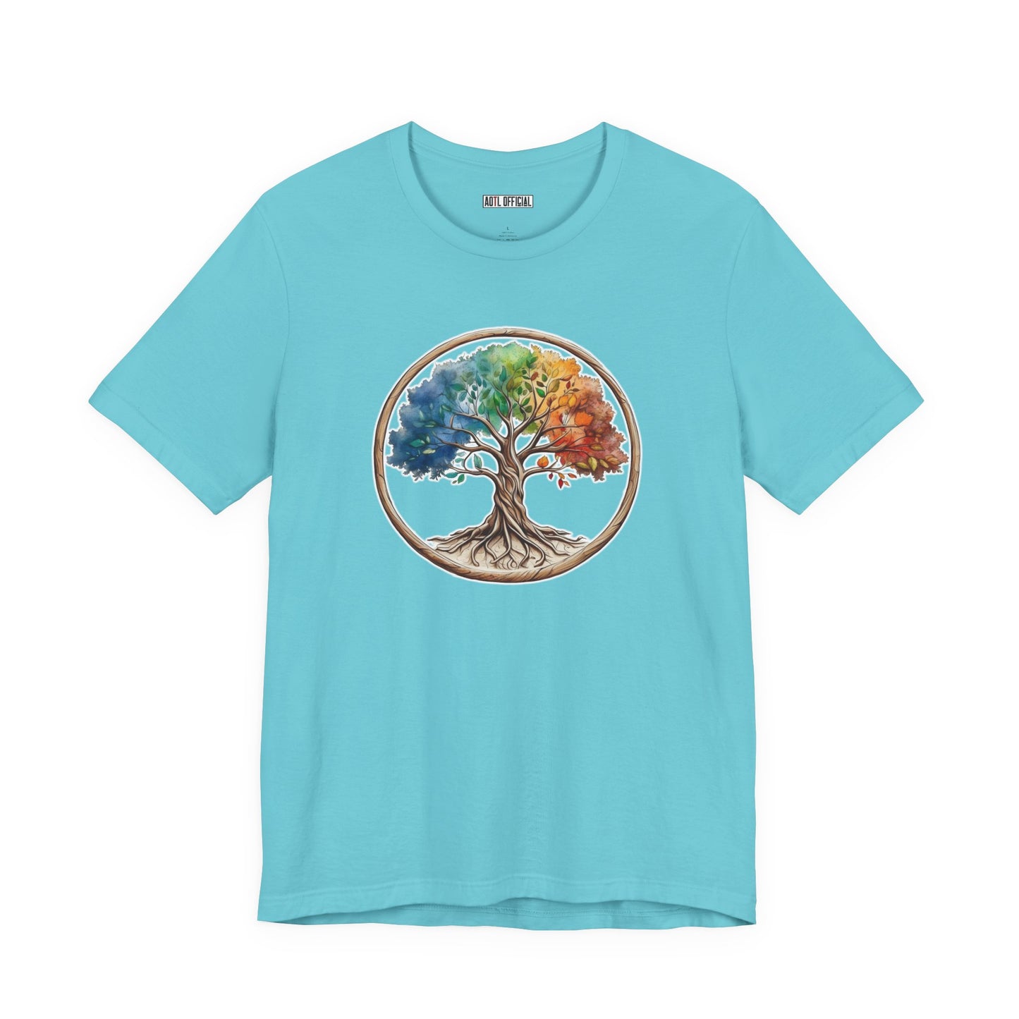 Colorful Tree Of Life Unisex Short Sleeve Tee
