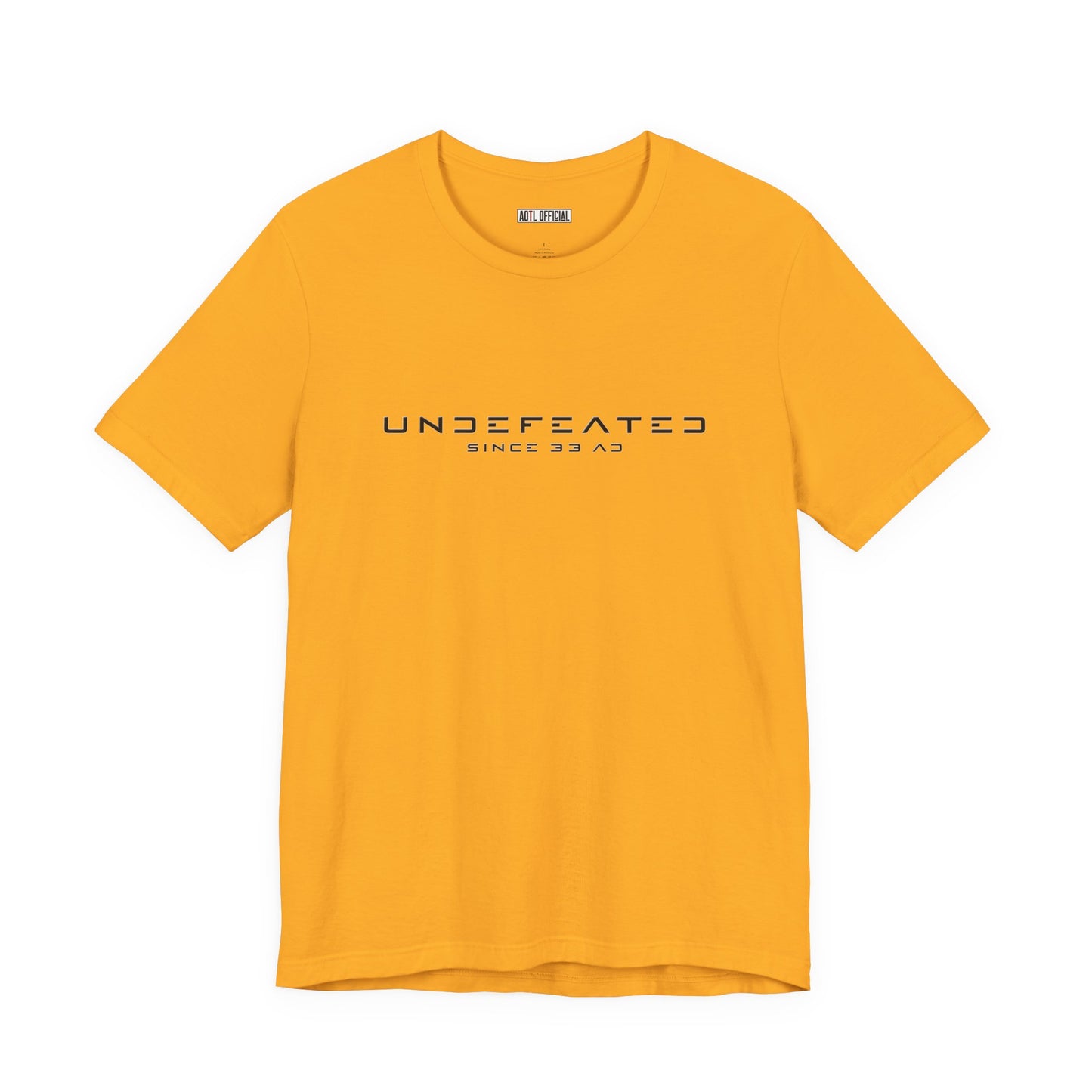 Undefeated Since 33 AD Modern Script Christian T-Shirt
