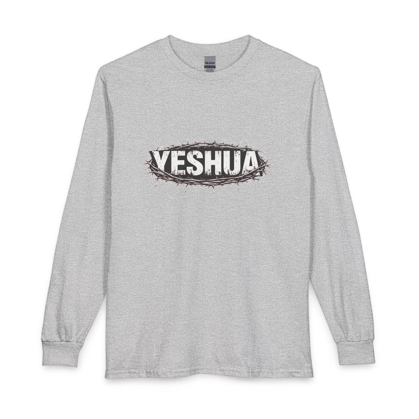 Yeshua Crown Of Thorns Christian Long Sleeve Shirt