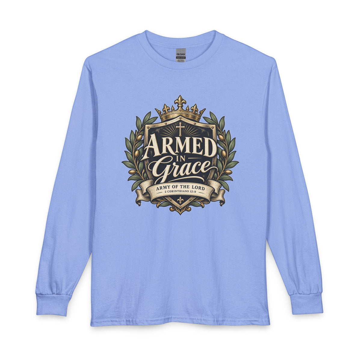 Army of the Lord — Armed in Grace Christian Long Sleeve Shirt