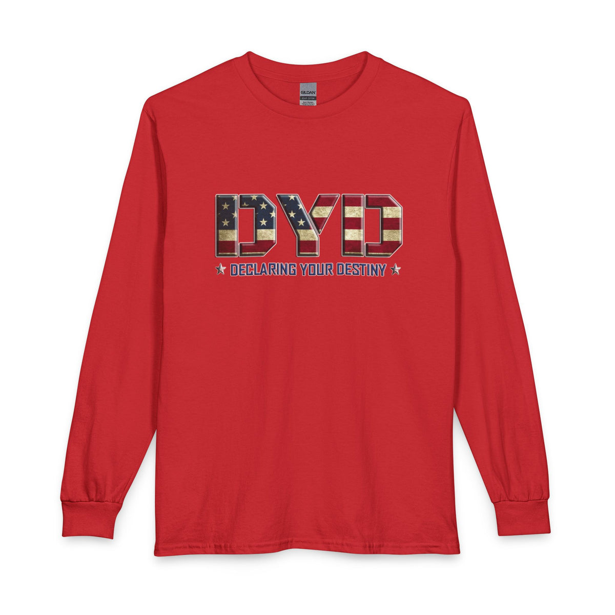 Declaring Your Destiny USA logo Christian Long Sleeve Shirt