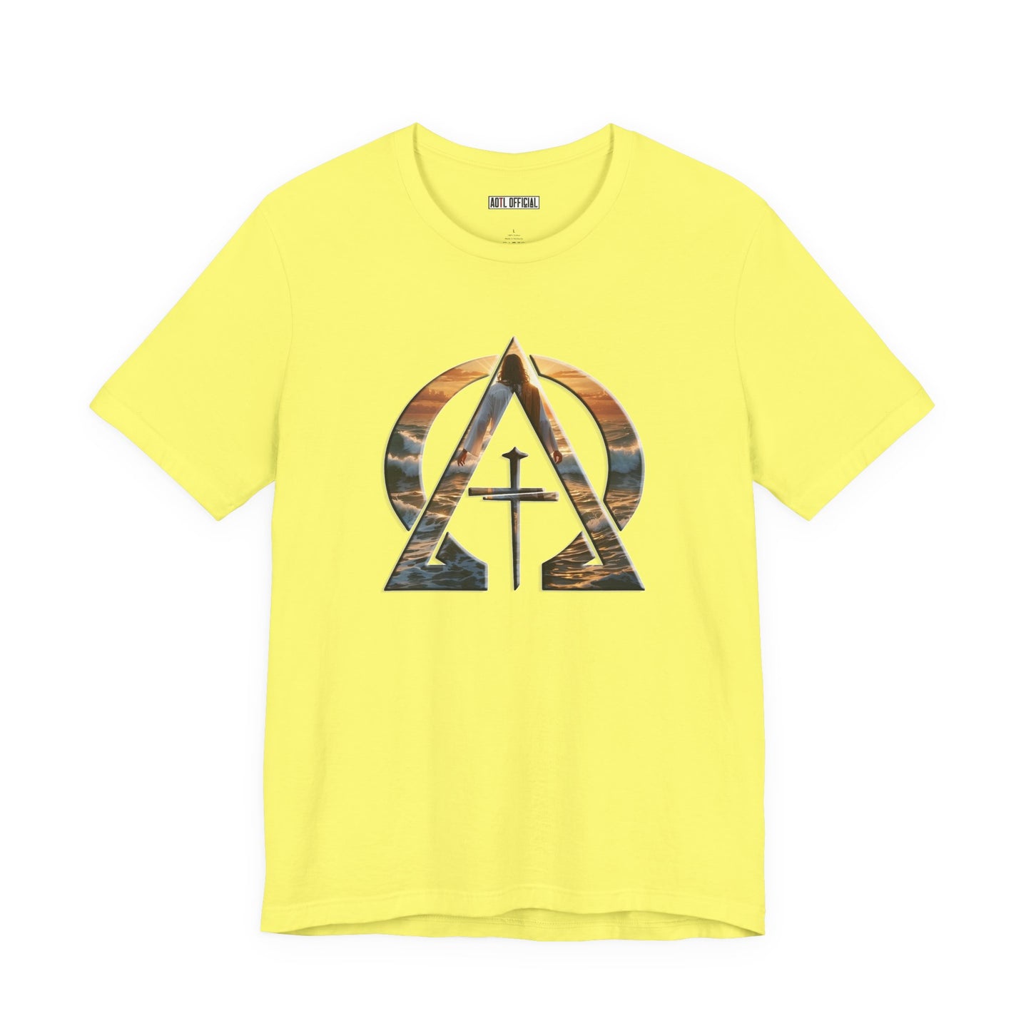 Devine Triad Alpha & Omega Jesus Walking On Water Unisex Short Sleeve Tee