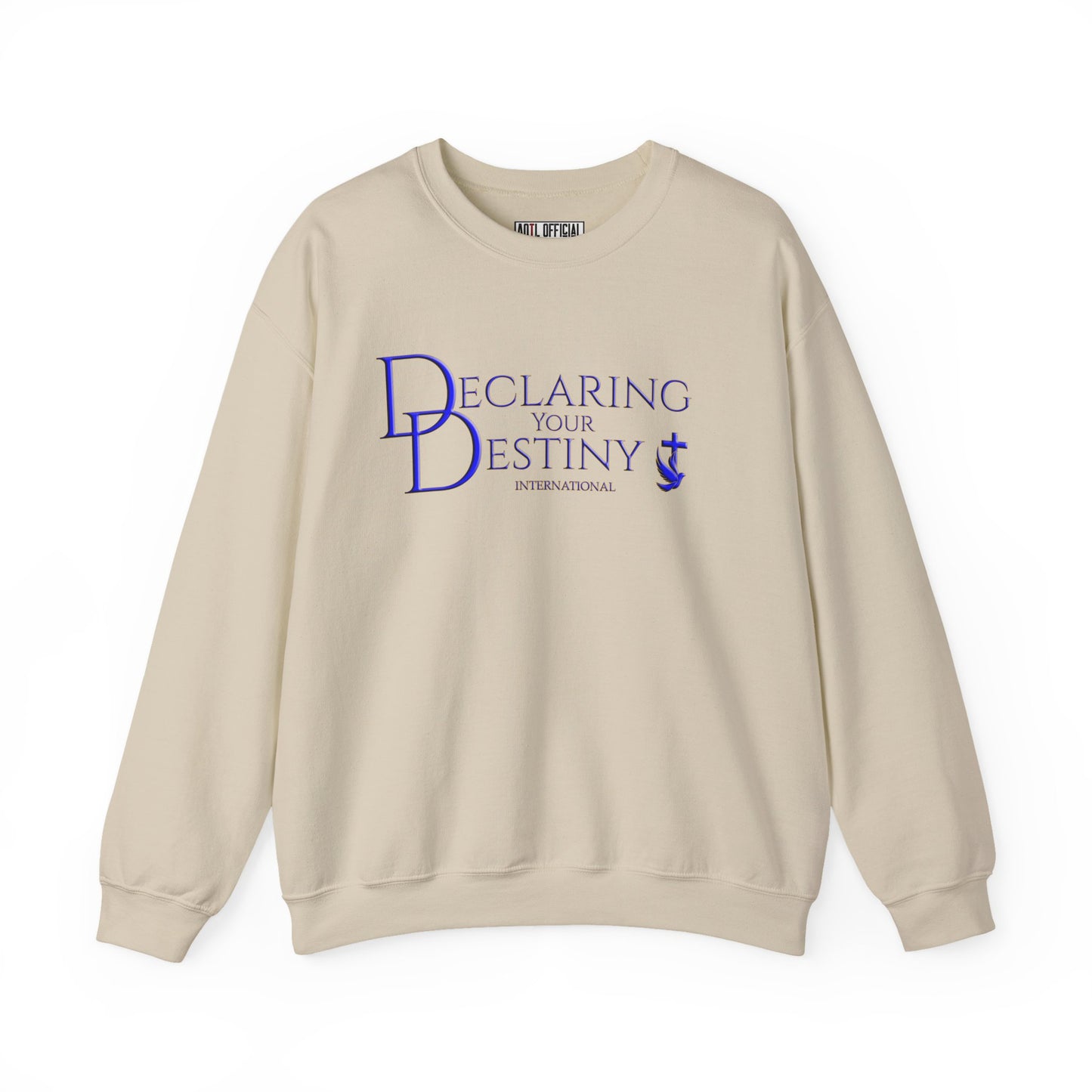 Declaring Your Destiny Blue & Gold Logo Unisex Heavy Blend™ Crewneck Sweatshirt