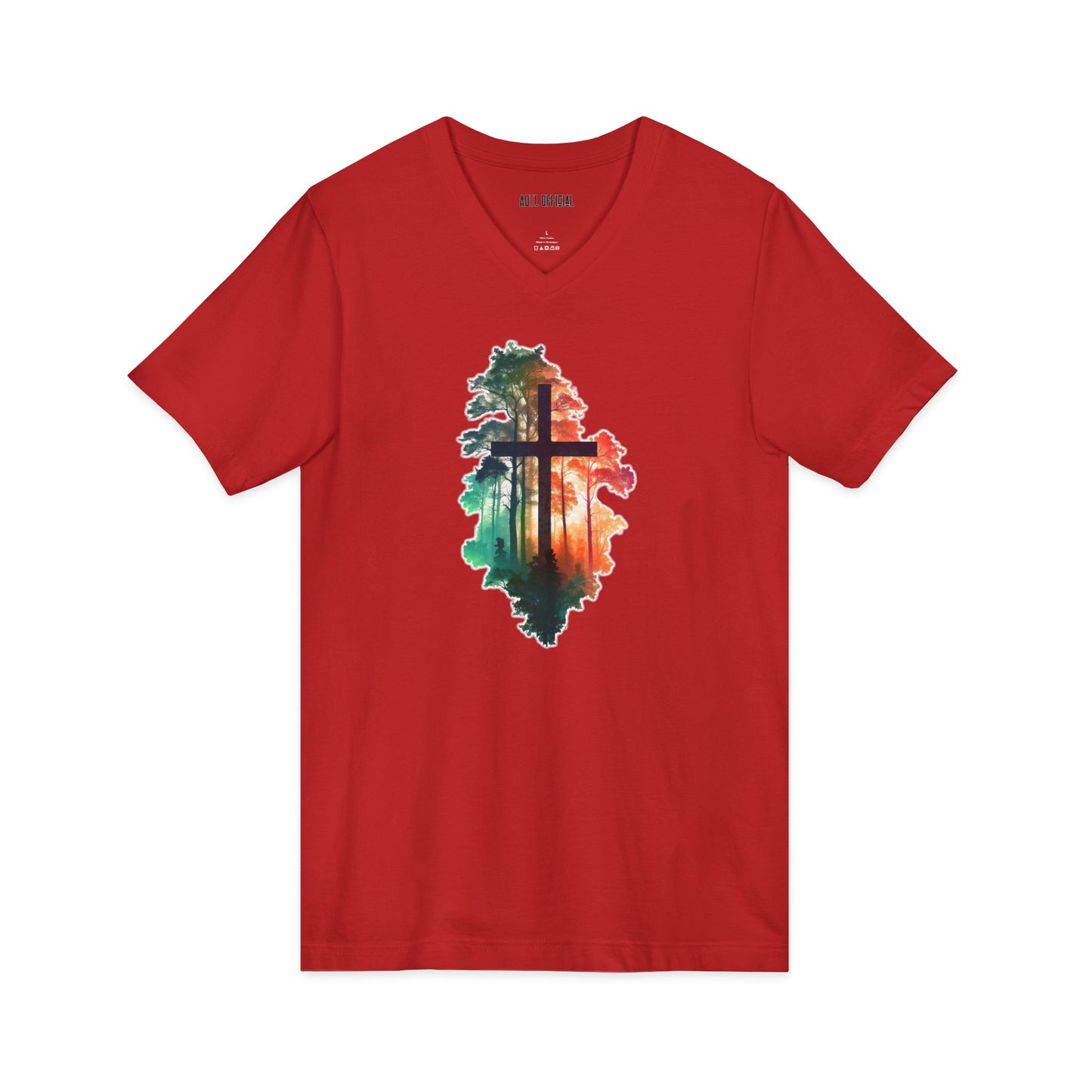 Cross in the Wilderness  V-Neck Tee