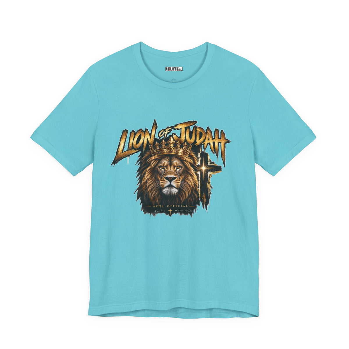 Lion of Judah — Faith Over Fear Christian T-shirt