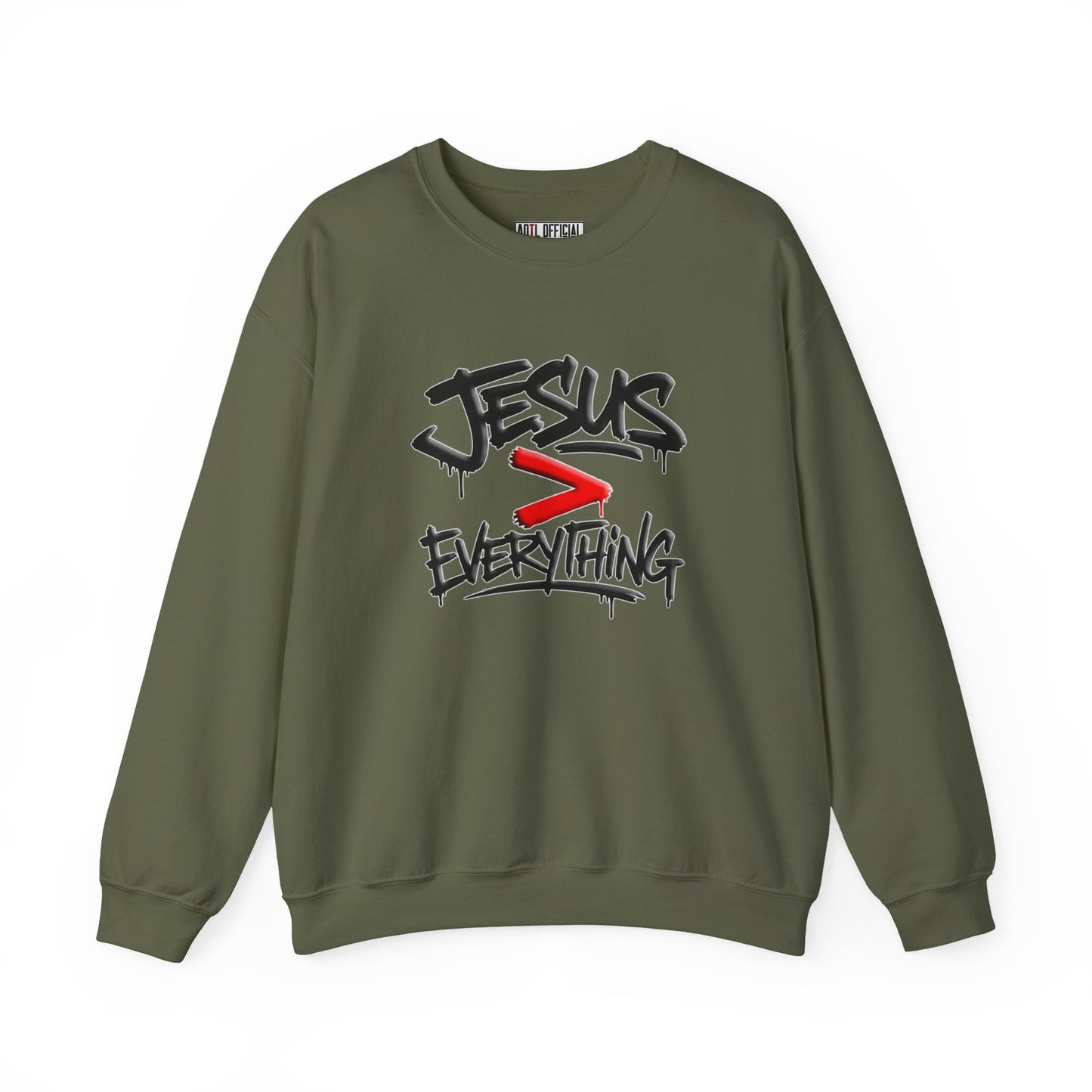 Jesus > Everything Graffiti Christian Sweatshirt