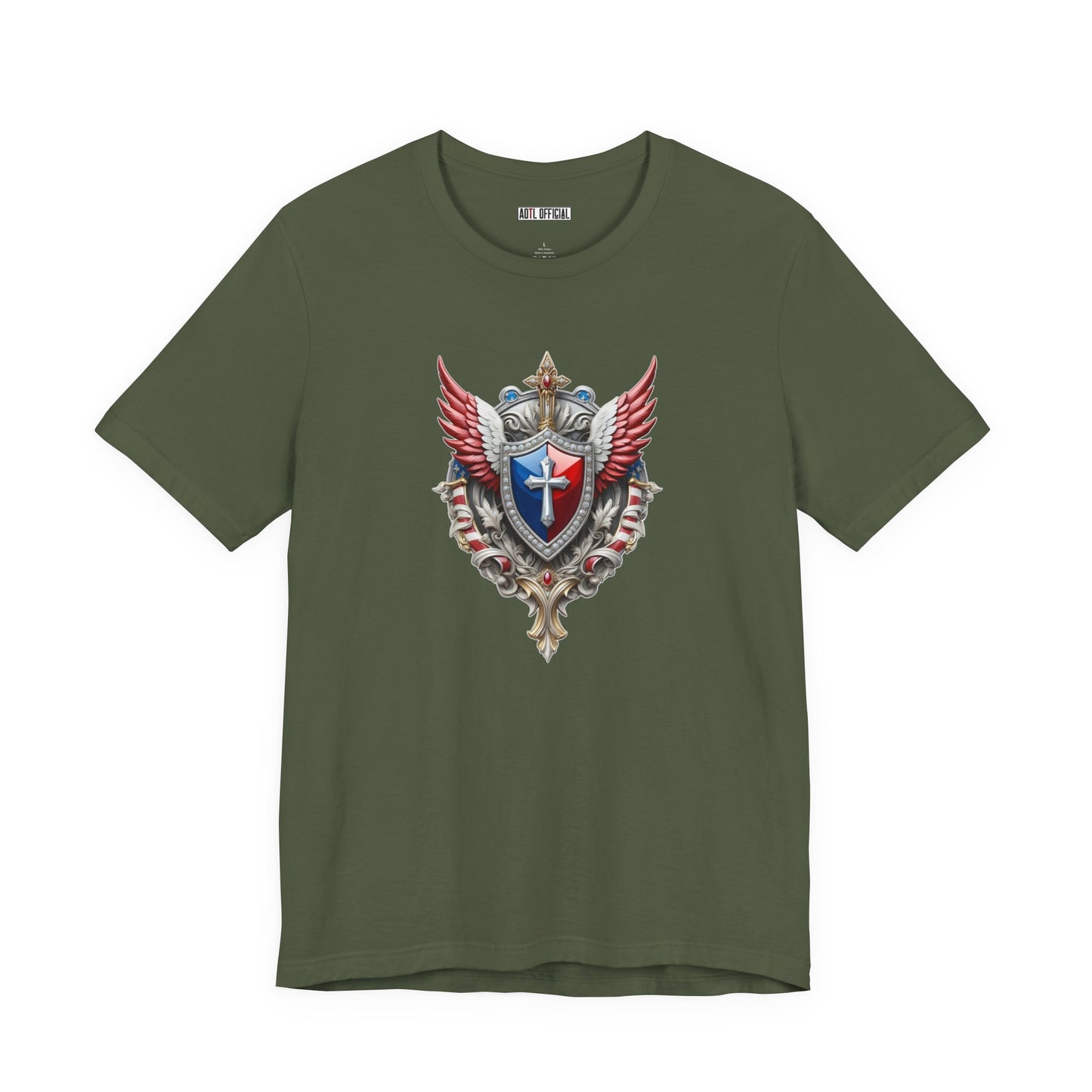 Celestial Heritage Christian Patriotic Unisex Short Sleeve Tee