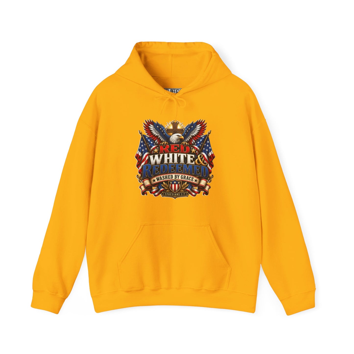 Red, White & Redeemed Christian Hoodie